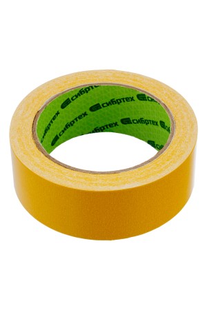 Лента клейкая двусторонняя, 38 мм х 25 м, на полипропиленовой основе Сибртех