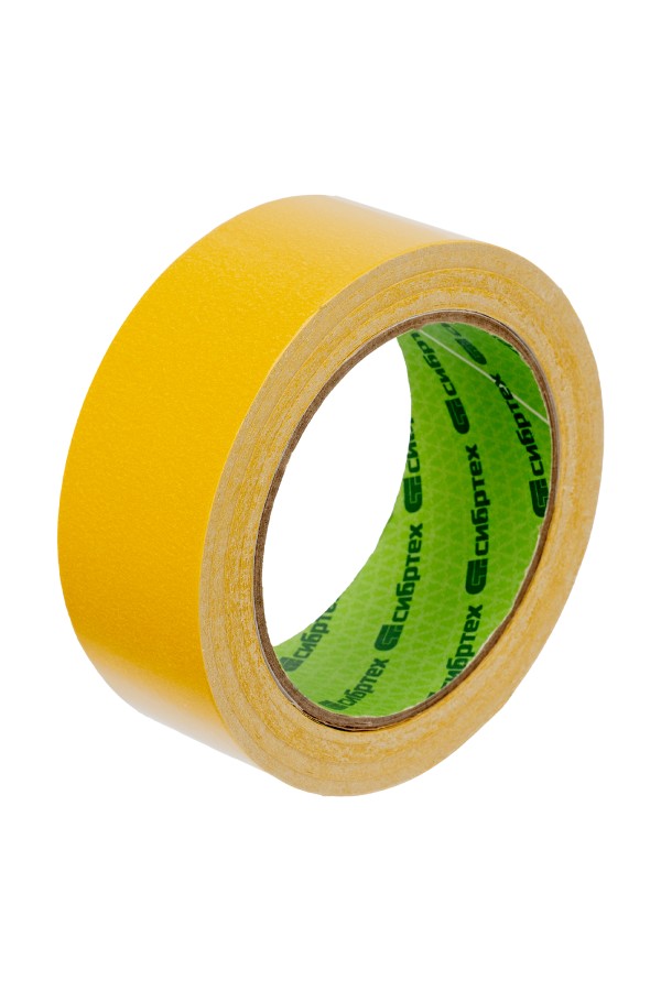 Лента клейкая двусторонняя, 38 мм х 25 м, на полипропиленовой основе Сибртех