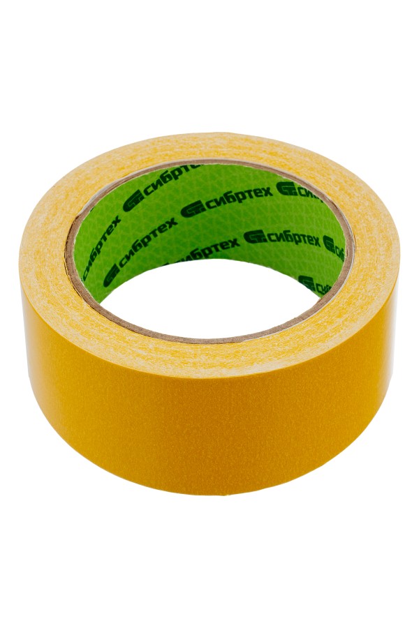 Лента клейкая двусторонняя, 50 мм х 10 м, на полипропиленовой основе Сибртех