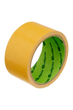 Лента клейкая двусторонняя, 50 мм х 10 м, на полипропиленовой основе Сибртех