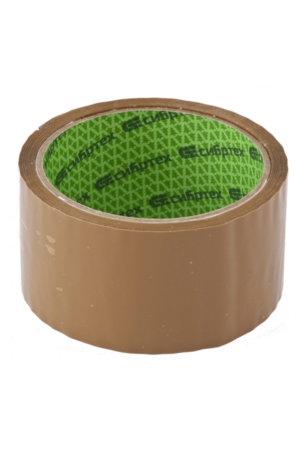 Клейкая лента, 36 мм х 40 м, цвет коричневый Сибртех