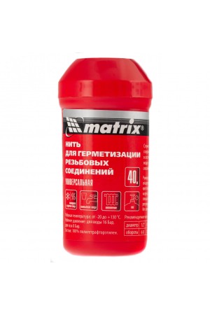 Нить для герметизации резьбовых соединений, универсальная, 80 м Matrix