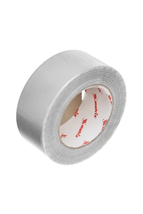 Лента клейкая армированная, влагостойкая, 48 мм х 45 м, серебристая Matrix