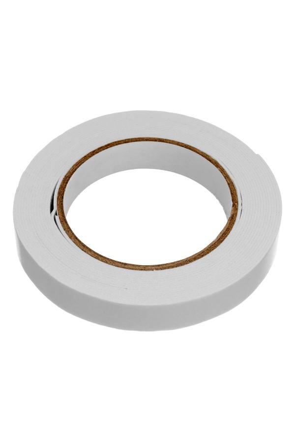 Лента клейкая на вспененной основе, двусторонняя белая 25 мм х 5 м Matrix