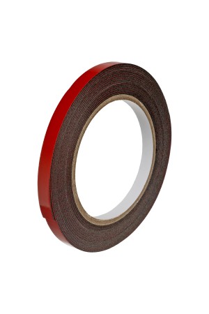 Лента клейкая на вспененной основе, двусторонняя черная усиленная, 9 мм х 5 м Matrix