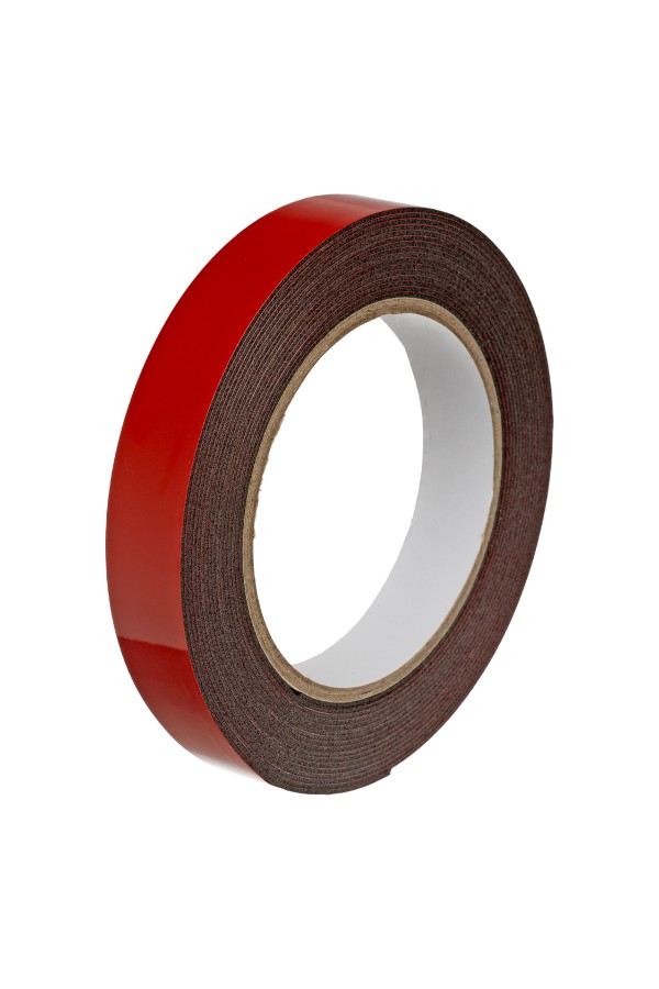 Лента клейкая на вспененной основе усиленная, двусторонняя, черная, 19 мм х 5 м Matrix