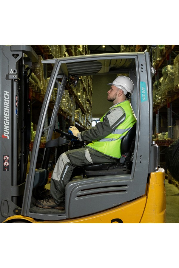 Каска защитная с храповым механизмом, Европласт, белая Сибртех