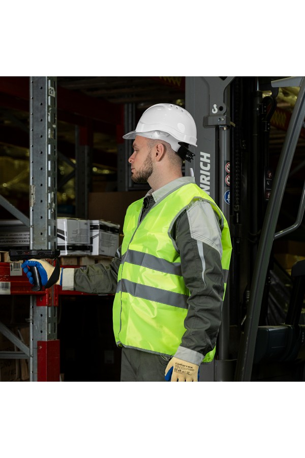 Каска защитная с храповым механизмом, Европласт, белая Сибртех