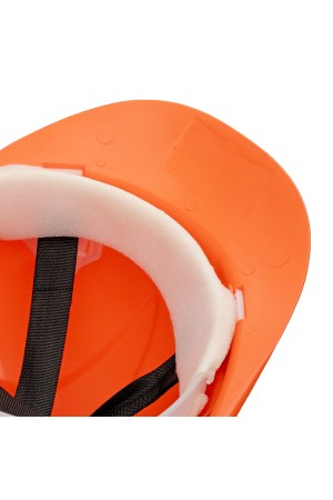 Каска защитная из ударопрочной пластмассы, оранжевая Россия Сибртех