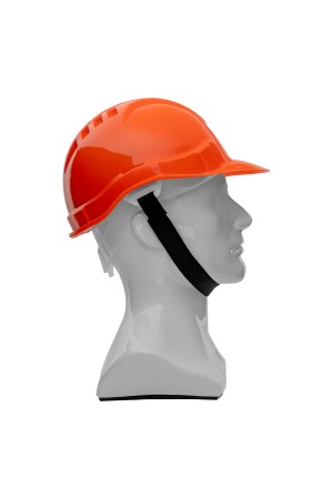 Каска защитная из ударопрочной пластмассы, оранжевая Россия Сибртех