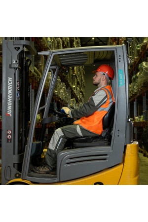 Каска защитная из ударопрочной пластмассы, оранжевая Россия Сибртех