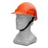 Каска защитная из ударопрочной пластмассы, оранжевая Россия Сибртех