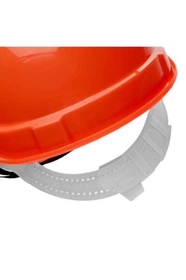 Каска защитная из ударопрочной пластмассы, оранжевая Сибртех