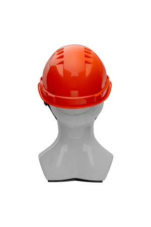 Каска защитная из ударопрочной пластмассы, оранжевая Россия Сибртех