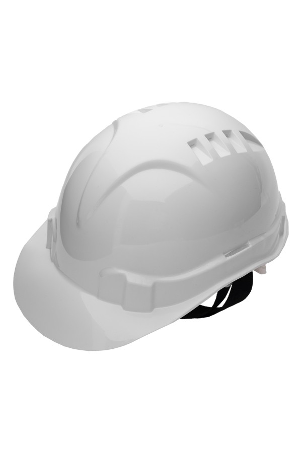 Каска защитная из ударопрочной пластмассы, белая Сибртех