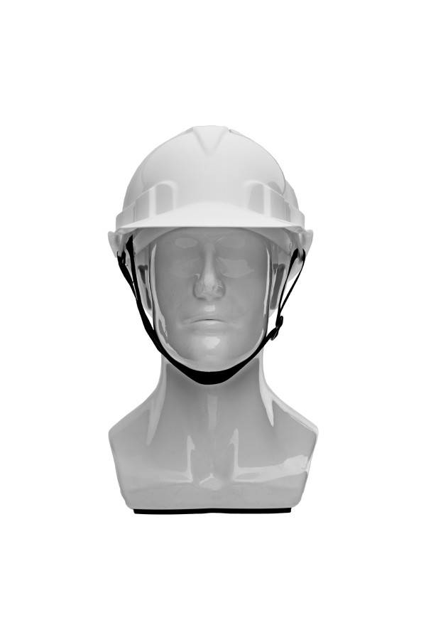 Каска защитная из ударопрочной пластмассы, белая Сибртех