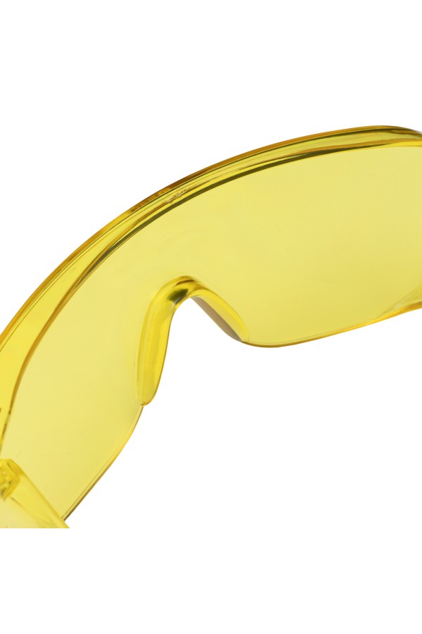 Очки защитные открытого типа, желтые, ударопрочный поликарбонат Сибртех