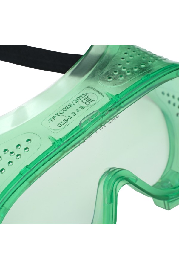 Очки закрытые "Эргономичные" с прямой вентиляцией, поликарбонат Сибртех