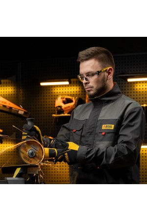 Очки защитные открытые, поликарбонатные, прозрачная линза, 2х комп.дужки Denzel