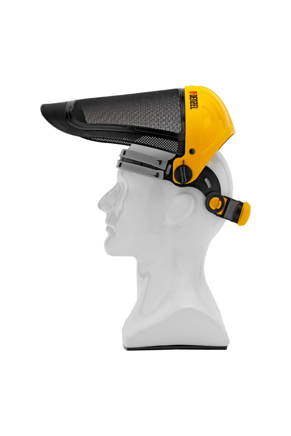 Щиток защитный лицевой с сеткой "СВОНА" НС-01 "ЛЮКС", плавная регулировка храповик Denzel