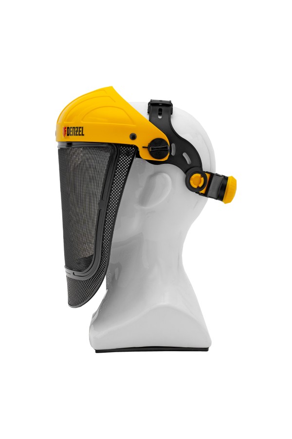 Щиток защитный лицевой с сеткой "СВОНА" НС-01 "ЛЮКС", плавная регулировка храповик Denzel