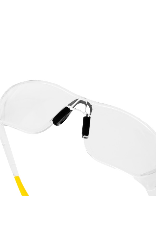 Очки защитные открытые, поликарбонатные, прозрачная линза Denzel