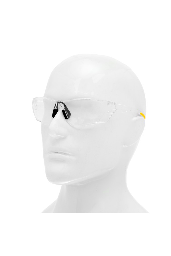 Очки защитные открытые, поликарбонатные, прозрачная линза Denzel