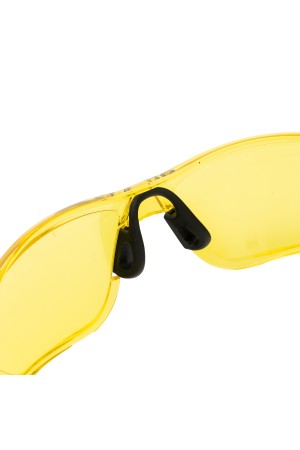 Очки защитные открытые, поликарбонатные, желтая линза Denzel