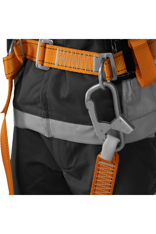 Удерживающая привязь УП IIД, с наплечными лямками, А-строп из синтетической ленты Сибртех