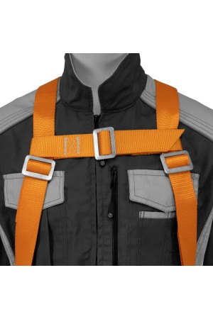 Удерживающая привязь УП IIД, с наплечными лямками, А-строп из синтетической ленты Сибртех