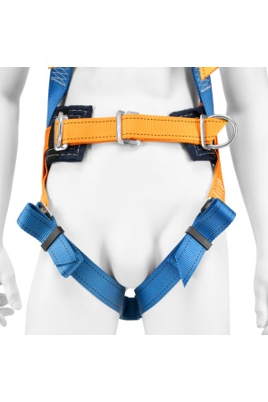 Удерживающе-страховочная привязь, модель УСП II, наплечные и набедренные лямки, высокий кушак Сибртех