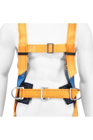 Удерживающе-страховочная привязь, модель УСП II, наплечные и набедренные лямки, высокий кушак Сибртех