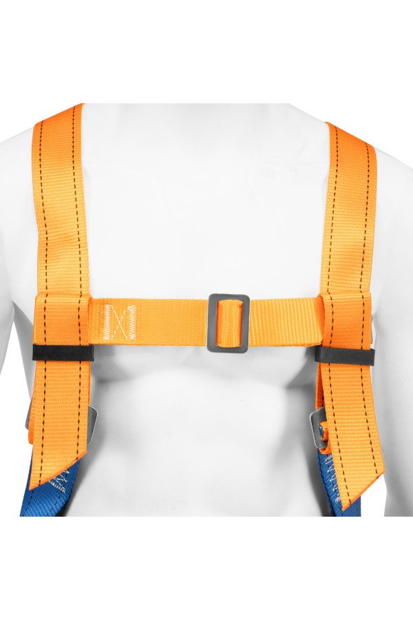 Удерживающе-страховочная привязь, модель УСП II, наплечные и набедренные лямки, высокий кушак Сибртех