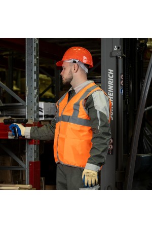 Жилет сигнальный, оранжевый, размер XXL Сибртех