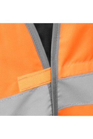 Жилет сигнальный, оранжевый, размер XXL Сибртех