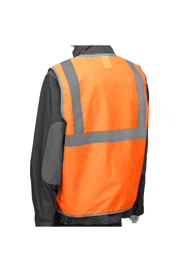 Жилет сигнальный, оранжевый, размер XXL Сибртех