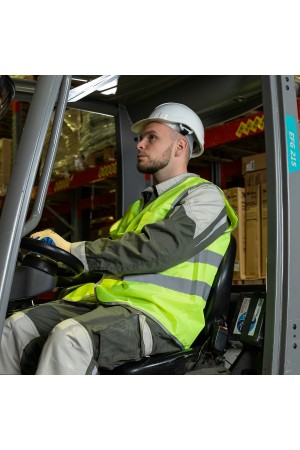 Жилет сигнальный, желтый, размер XXL Сибртех