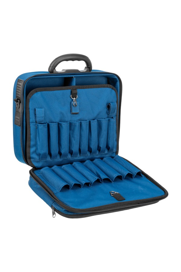 Кейс монтера, 365х300х110 мм, 10 карманов, наплечный ремень Сибртех