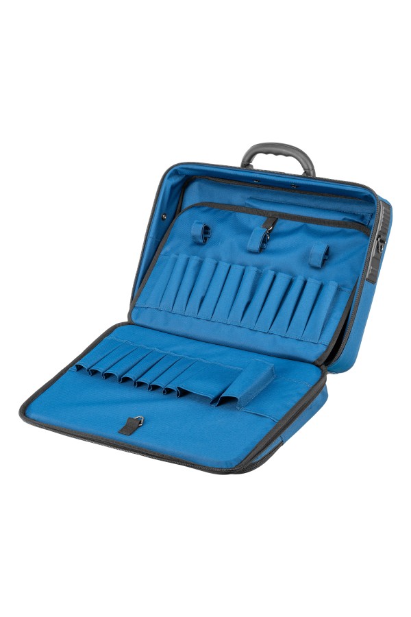 Кейс монтера, 470х340х110 мм, 25 карманов, наплечный ремень Сибртех