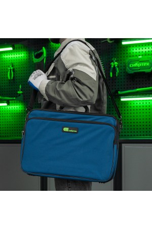 Кейс монтера, 470х340х110 мм, 25 карманов, наплечный ремень Сибртех