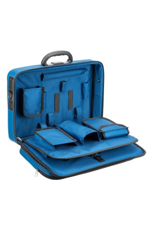 Кейс монтера, 470х340х110 мм, 25 карманов, наплечный ремень Сибртех