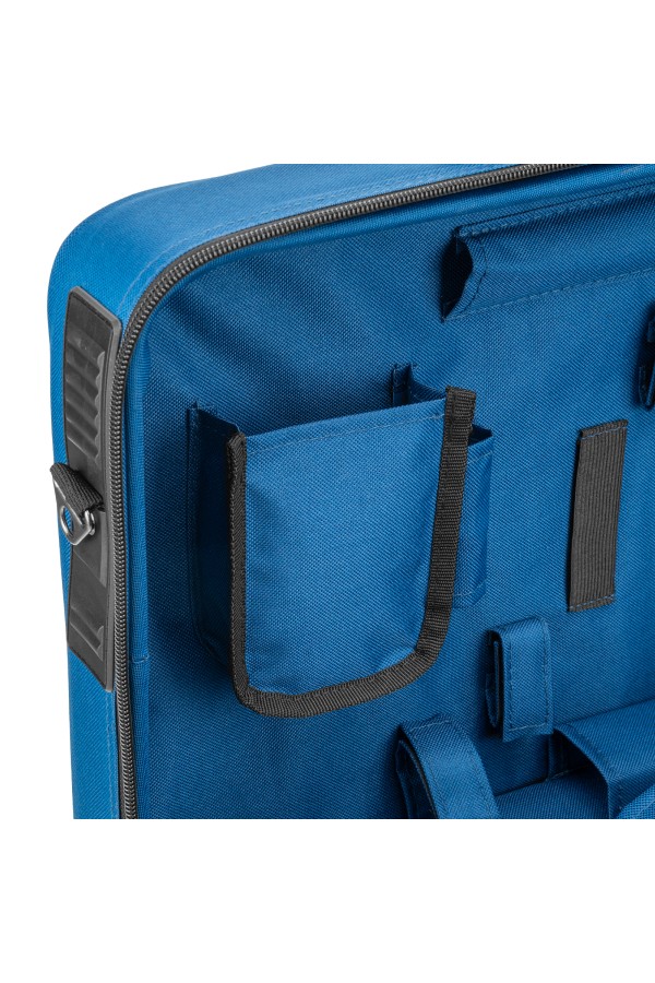 Кейс монтера, 470х340х110 мм, 25 карманов, наплечный ремень Сибртех