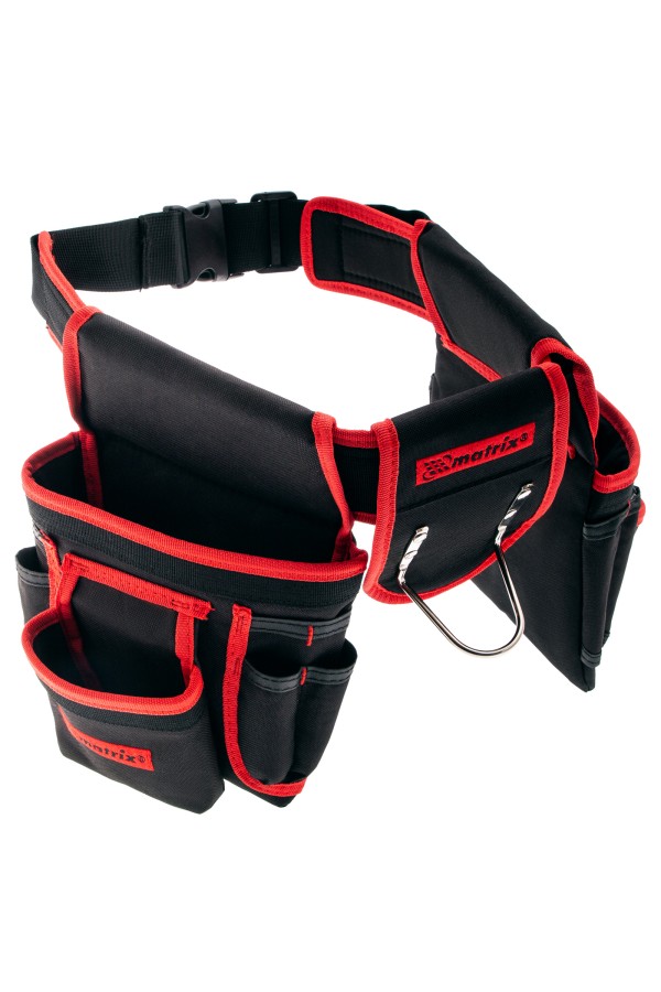 Сумка-пояс двойная, 20 карманов, держатель для молотка Matrix