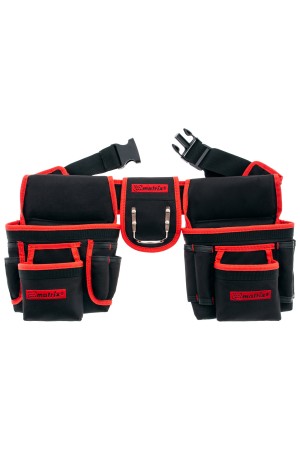 Сумка-пояс двойная, 20 карманов, держатель для молотка Matrix