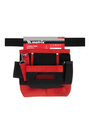 Сумка-пояс одинарная, 7 карманов Matrix