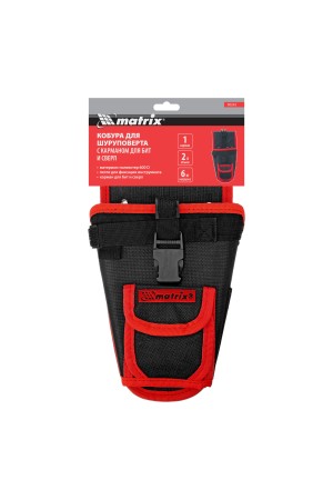 Кобура для шуруповерта с карманом для бит и сверл Matrix