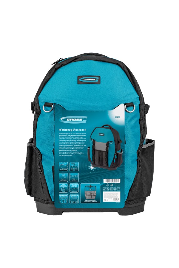 Рюкзак для инструмента Experte, 77 карманов, пластиковое дно, органайзер, 360 х 205 х 470 мм Gross