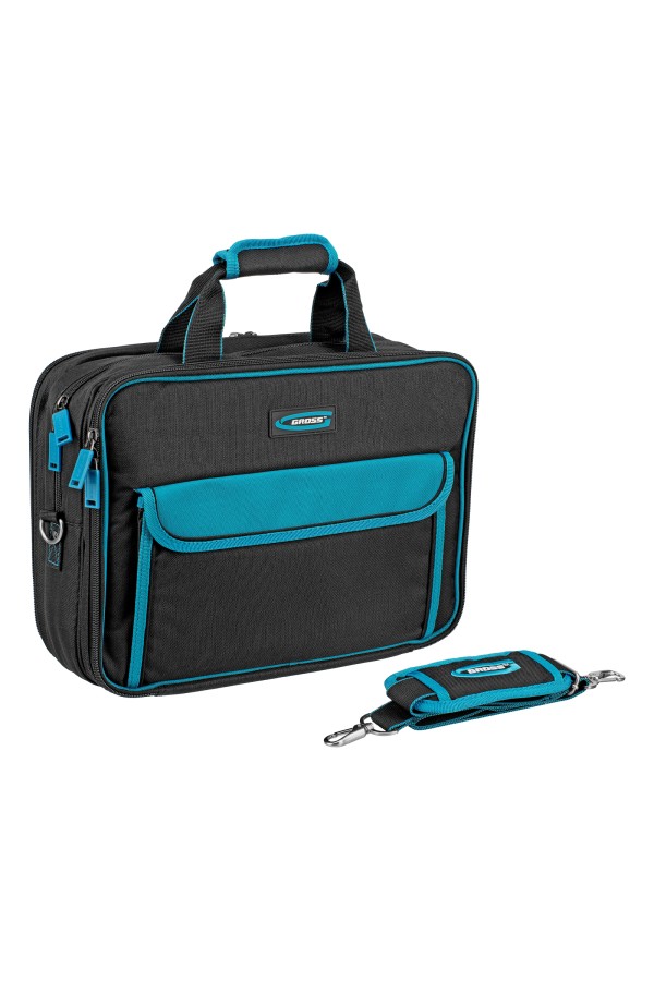 Сумка для инструмента Meister, 31 карман, отсек для ноутБука, наплечный ремень, 400 х 170 х 300 мм Gross