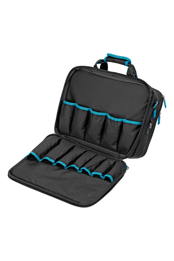 Сумка для инструмента Meister, 31 карман, отсек для ноутБука, наплечный ремень, 400 х 170 х 300 мм Gross