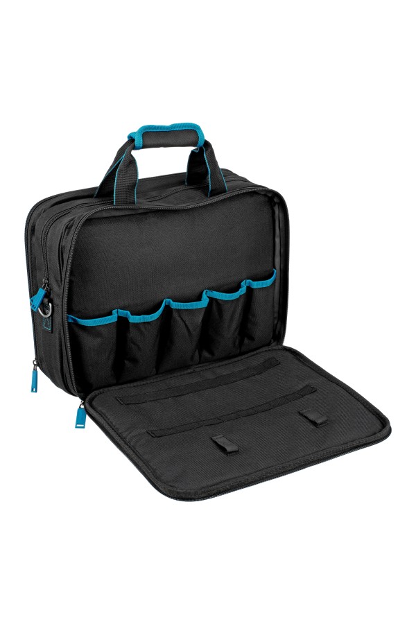 Сумка для инструмента Meister, 31 карман, отсек для ноутБука, наплечный ремень, 400 х 170 х 300 мм Gross